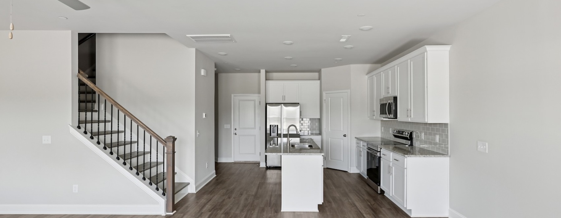 Well-lit kitchen with ample counter space